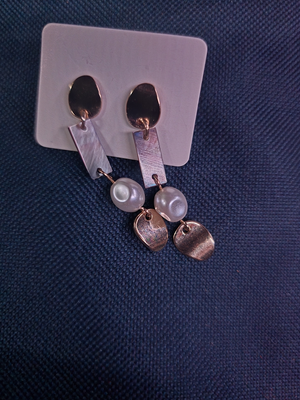 Gold Pearl Drop Earrings - Women Jewelry